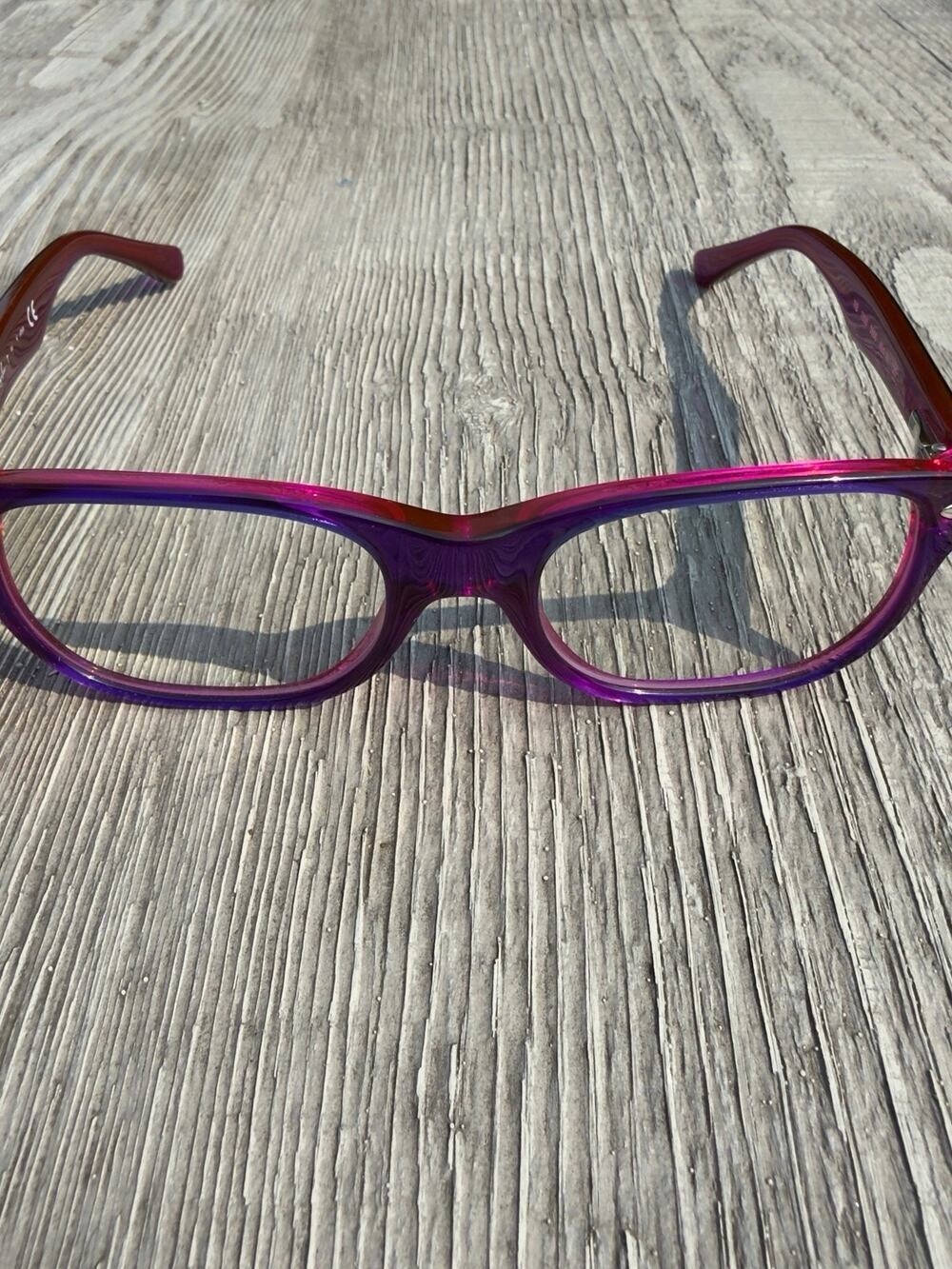 Ray-Ban RB 1555 3666 purple eyeglasses kids with case (102)